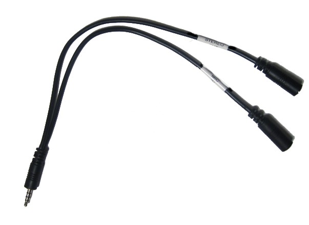 eVerbatim - Headphone & Microphone Jack Splitter / VOIP Adapter